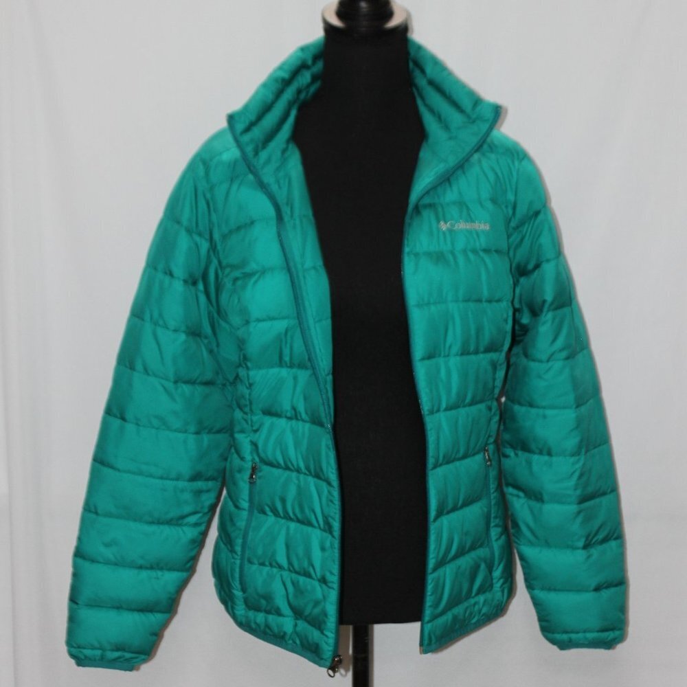 Columbia Sportswear Company X-Small Lightweight Green Down Jacket - Picture 8 of 14